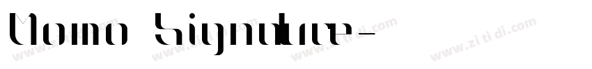 Momo Signature字体转换